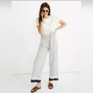 Madewell x The New Denim Project Patchwork Paperbag Pant